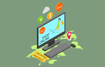 網(wǎng)上購物線上購物背景設計素材